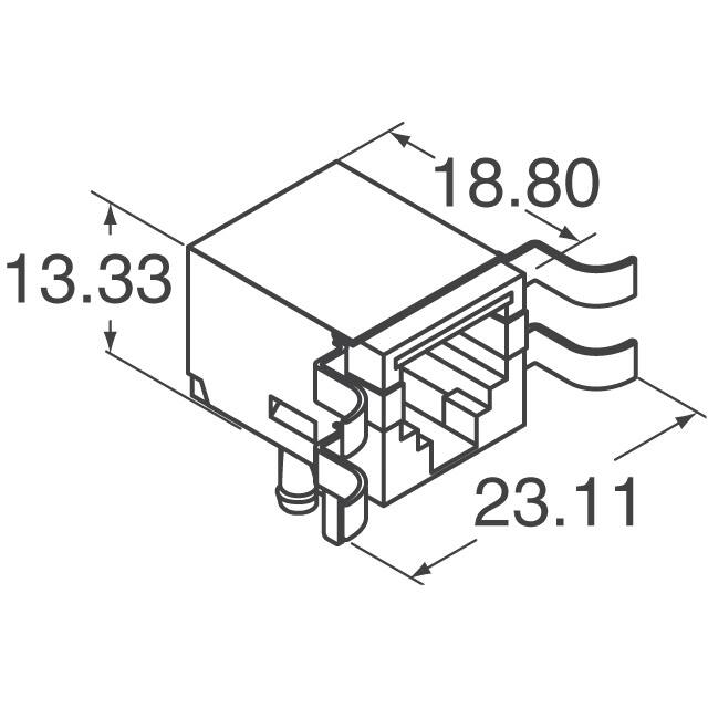 RJ11-6N3-S TE Connectivity Corcom Filters  Modular Connector Jacks